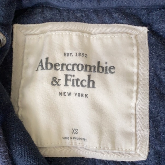 Navy Abercrombie & Fitch Hoodie - Picture 2 of 4